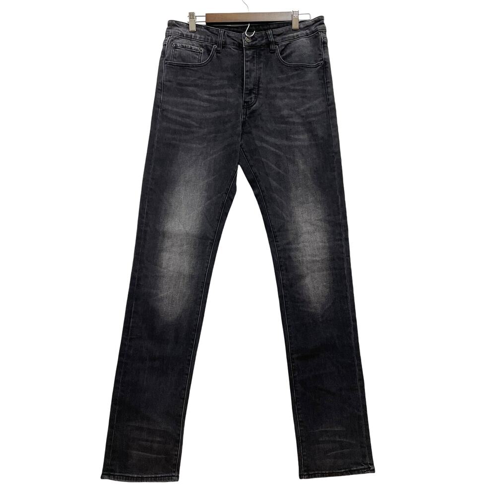 Six Week Residency NWT Black Vintage Desert Dust Slim Straight Denim Men's Sz 32